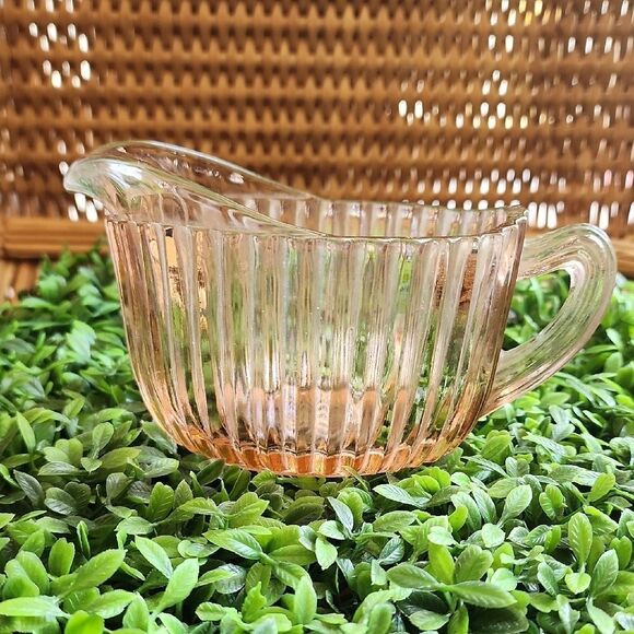 Vintage Queen Ann Depression Glass Creamer - Picture 2 of 11